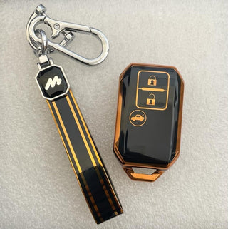 MOGATO KEY COVER WITH KEY CHAIN SUZUKI-5 BLACK