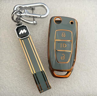 MOGATO KEY COVER WITH KEY CHAIN TATA-1 GREY