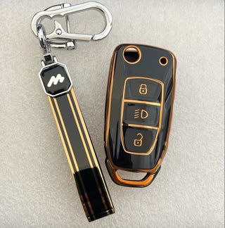 MOGATO KEY COVER WITH KEY CHAIN TATA-1 BLACK