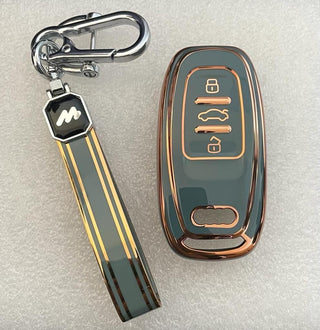 MOGATO KEY COVER WITH KEY CHAIN AUDI-1 GREY