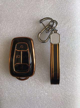 MOGATO KEY COVER WITH KEY CHAIN TATA-2 BLACK