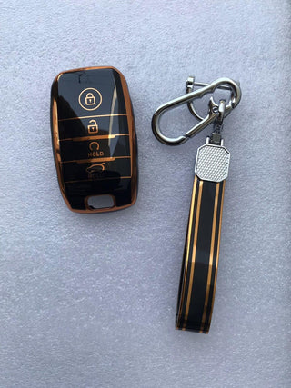 MOGATO KEY COVER WITH KEY CHAIN KIA-5 BLACK