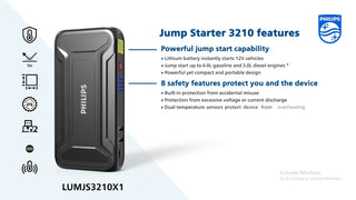 Car Jump Starter (Powerful Battery Jump Starter) JS3210