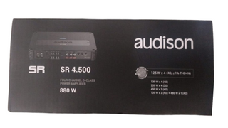 AUDISON AMPLIFIER SR 4.500-4 CHANNEL AMPLIFIER 4X125 W