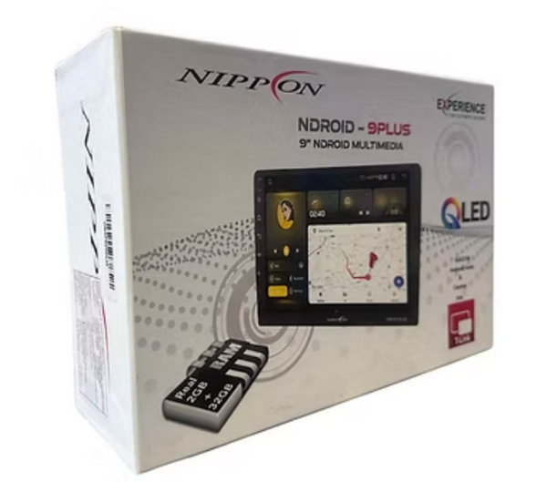 Nippon NDROID 9 Plus QLED Built-in Android Auto & Carplay (4GB/64GB)