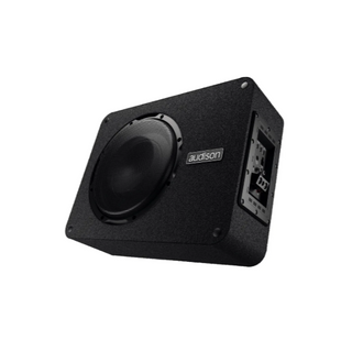 Audison APBX 10 AS2 Active Subwoofer Box | 10 Inch (250 mm) | 800W Peak Power | 400W RMS Amplifier | Compact Powered Car Subwoofer