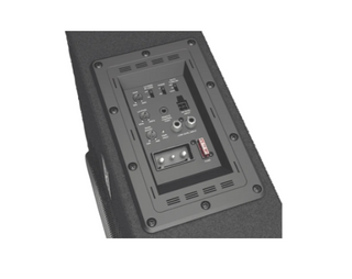 Audison APBX 10 AS2 Active Subwoofer Box | 10 Inch (250 mm) | 800W Peak Power | 400W RMS Amplifier | Compact Powered Car Subwoofer