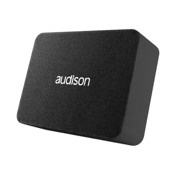 Audison APBX 10 AS2 Active Subwoofer Box | 10 Inch (250 mm) | 800W Peak Power | 400W RMS Amplifier | Compact Powered Car Subwoofer