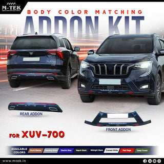 M-TEK XUV 700 FRONT & REAR ADDON KIT MIDNIGHT BLACK