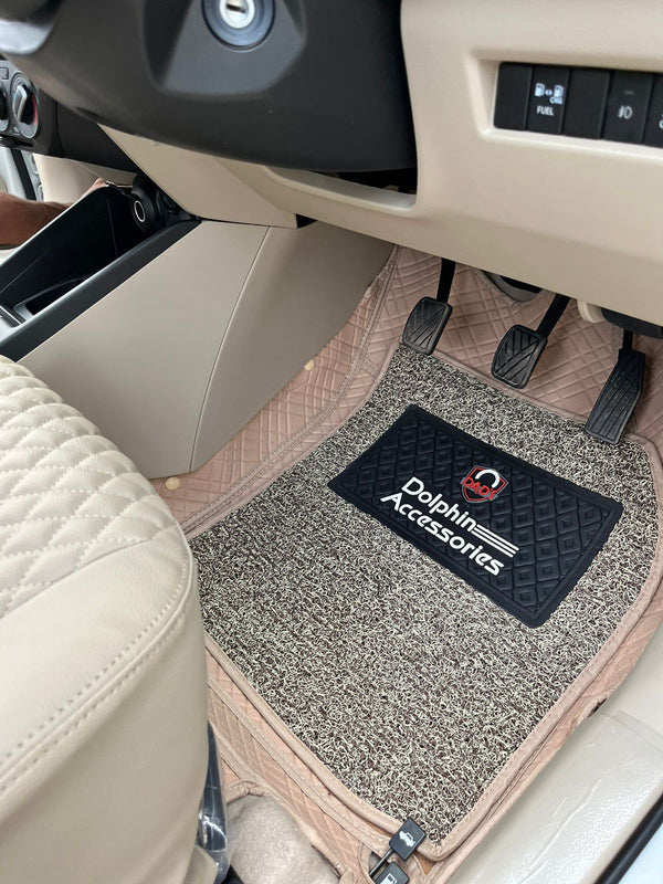 DOLPHIN ACCESSORIES 5X PLUS MATS (7D) FOR ERTIGA 2018 - 2024 BEIGE