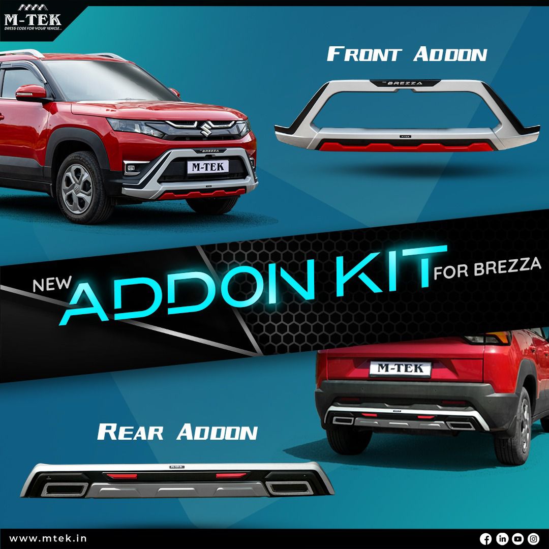 M-TEK Addon Kit Front and Rear for New Brezza – DolphinAccessories