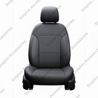 Dolphine Seat Cover Coral Plus Black Seat Cover With Wine Piping