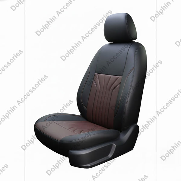 Dolphin Seat Cover Everest Black / Wine Seat Cover With Wine Piping