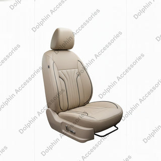 Dolphin Seat Cover Everest Beige Seat Cover With Black Piping