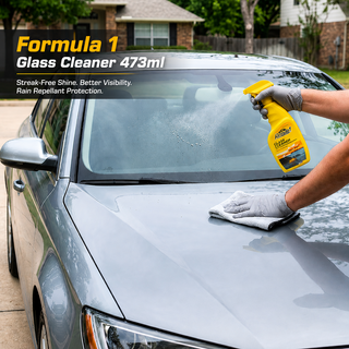 Formula 1 Glass Cleaner Applying 