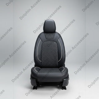 Dolphin Seat Cover Hmt Black Seat Cover With White Piping 
