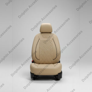 Dolphin Seat Cover Hmt Beige Seat Cover With Black Piping 