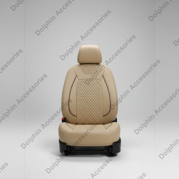 Dolphin Seat Cover Hmt Beige Seat Cover With Black Piping 