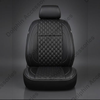 Dolphin Seat Cover Honey Bee Quilt Black Seat Cover With White Threading