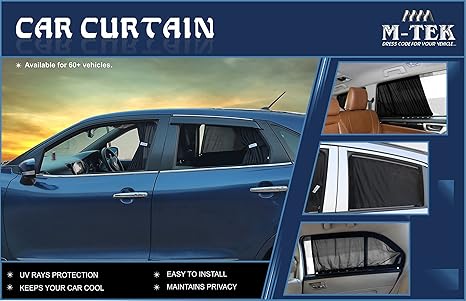 Fabric Car Curtain for Mahindra Thar Roxx | M-TEK | Dolphin Accessories ...