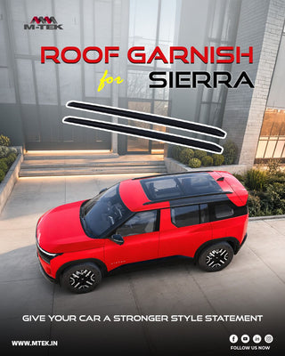 M-TEK Roof Garnish for Tata Sierra | Premium ABS Roof Rails | Easy Install