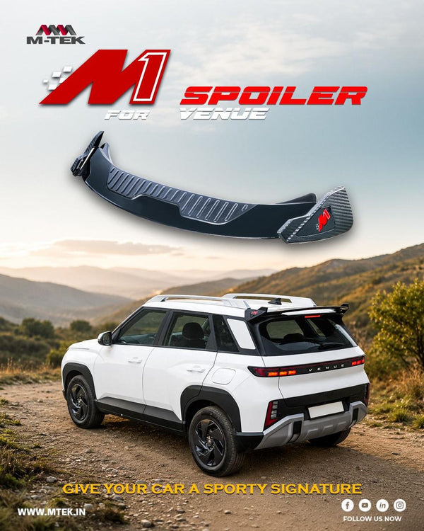 M-Tek M1 Rear Spoiler for Hyundai Venue 2025