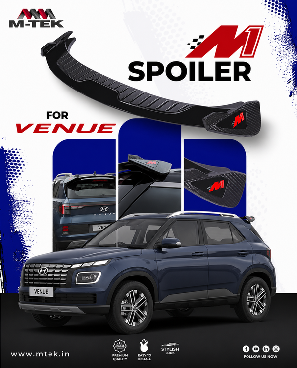 M-Tek M1 Rear Spoiler for Hyundai Venue
