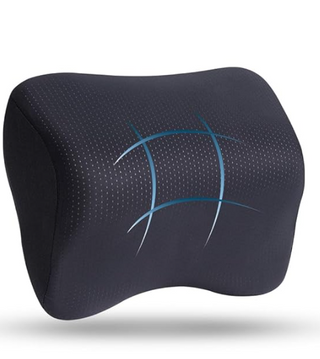 M-Tek Memory Foam Cooling Gel Neck Pillow for Car (Black)