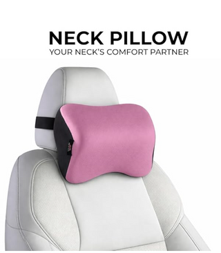 M-Tek Memory Foam Cooling Gel Neck Pillow for Car (Purple)