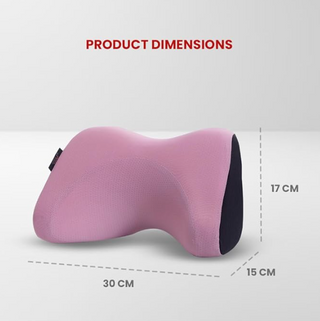 M-Tek Memory Foam Neck Pillow for Car & Office Chair (Purple)