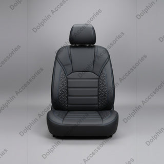 Dolphin Seat Cover Mars Black Seat Cover With Blue Threading