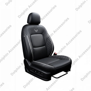 Dolphin Seat Cover Orbit Black Seat Cover With White Piping 