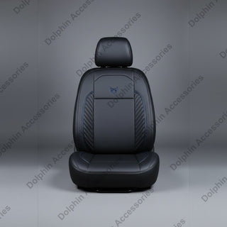 Dolphin Seat Cover Orbit Black Seat Cover With Blue Piping