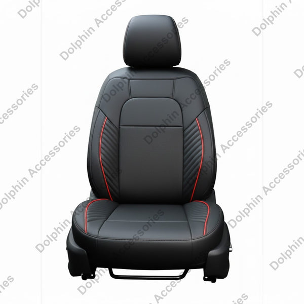 Dolphin Seat Cover Orbit Black Seat Cover With Red Piping 