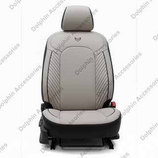 Dolphin Seat Cover Orbit White Seat Cover With Black Piping 