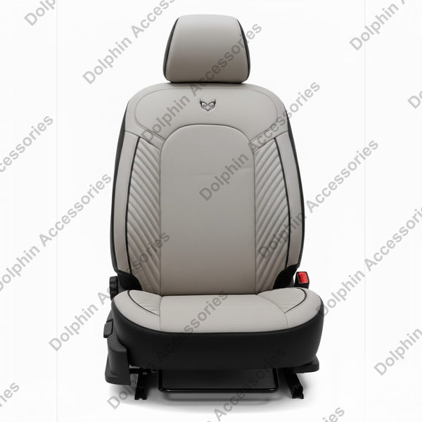 Dolphin Seat Cover Orbit White Seat Cover With Black Piping 