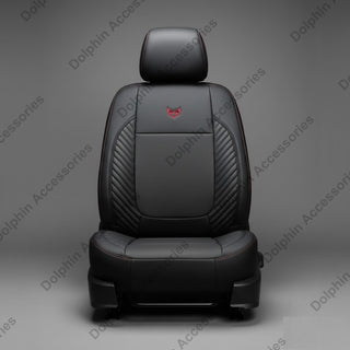 Dolphin Seat Cover Orbit Black Seat Cover With Red Threading