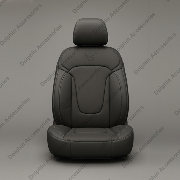 Dolphin Seat Cover Orca Black Seat  Cover With White Threading