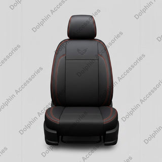 Dolphin Seat Cover Orca Black Seat Cover With Red Threading