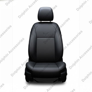 Dolphin Seat Cover Orca Black Seat Cover With Beige Threading