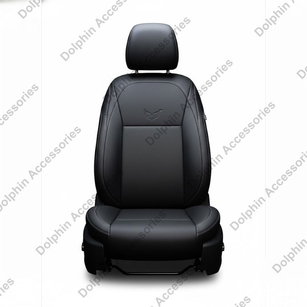 Dolphin Seat Cover Orca Black Seat Cover With Beige Threading