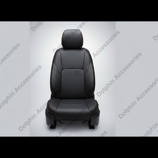 Dolphin Seat Cover Org Black Seat Cover With Tan Threading
