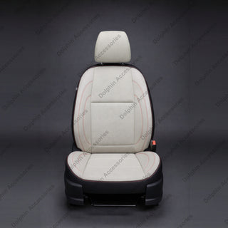 Dolphin Seat Cover Org White Seat Cover With Red Threading