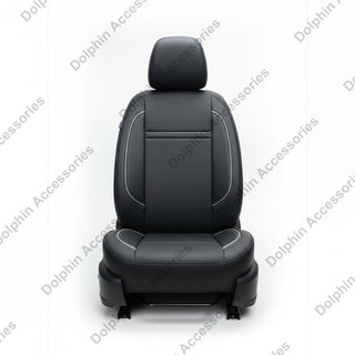 Dolphin Seat Cover Org Plus Black Seat Cover With Silver White Piping