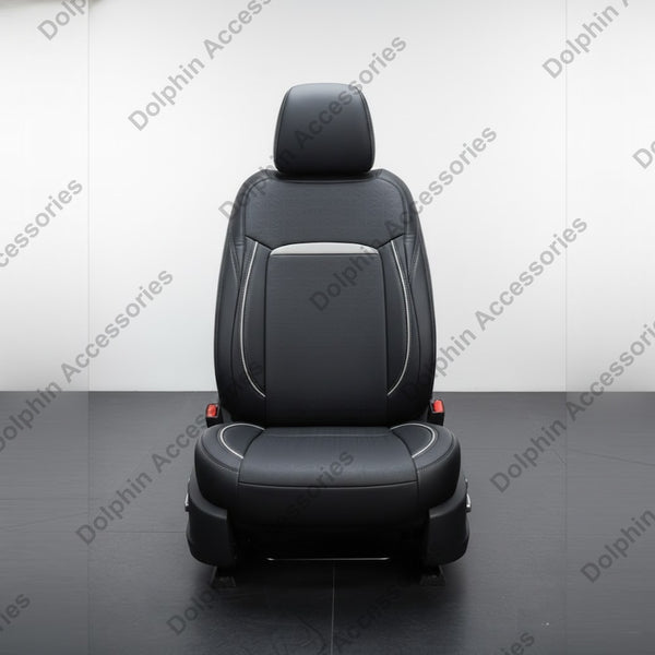 Dolphin Seat Cover Org Plus Black Seat Cover With White Piping  