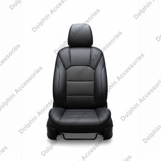 Dolphin Seat Cover Punch Black Seat  Cover With Blue Piping And Threading