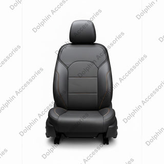 Dolphin Seat Cover Punch Black Seat Cover With Wine Piping 