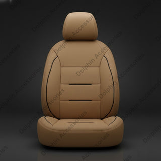 Dolphin Seat Cover Punch Beige Seat Cover With Black Piping