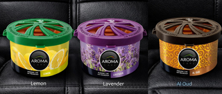 Aroma Organic Car Perfume Lemon , Lavender & Al Oud Pack Of 3