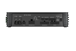 Audison AF C4.10 bit DSP Amplifier | 4 Channel DSP Amplifier | 600W RMS | 10 Channel DSP | Hi-Res Audio | Class D Bridgeable Car Amplifie